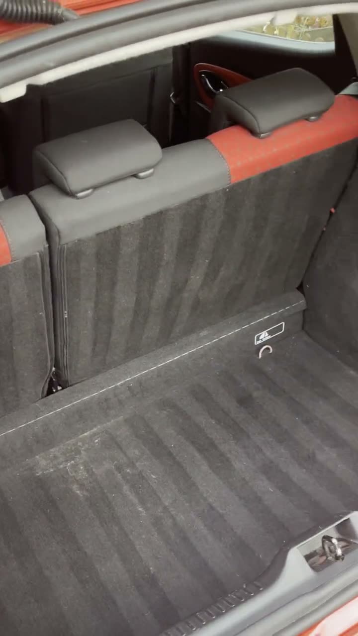 The same Ford boot vacuumed clean to the edges of the carpet